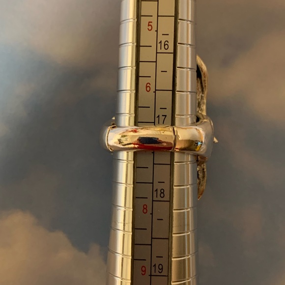 Unique silver ring Statement ring - Picture 6 of 8